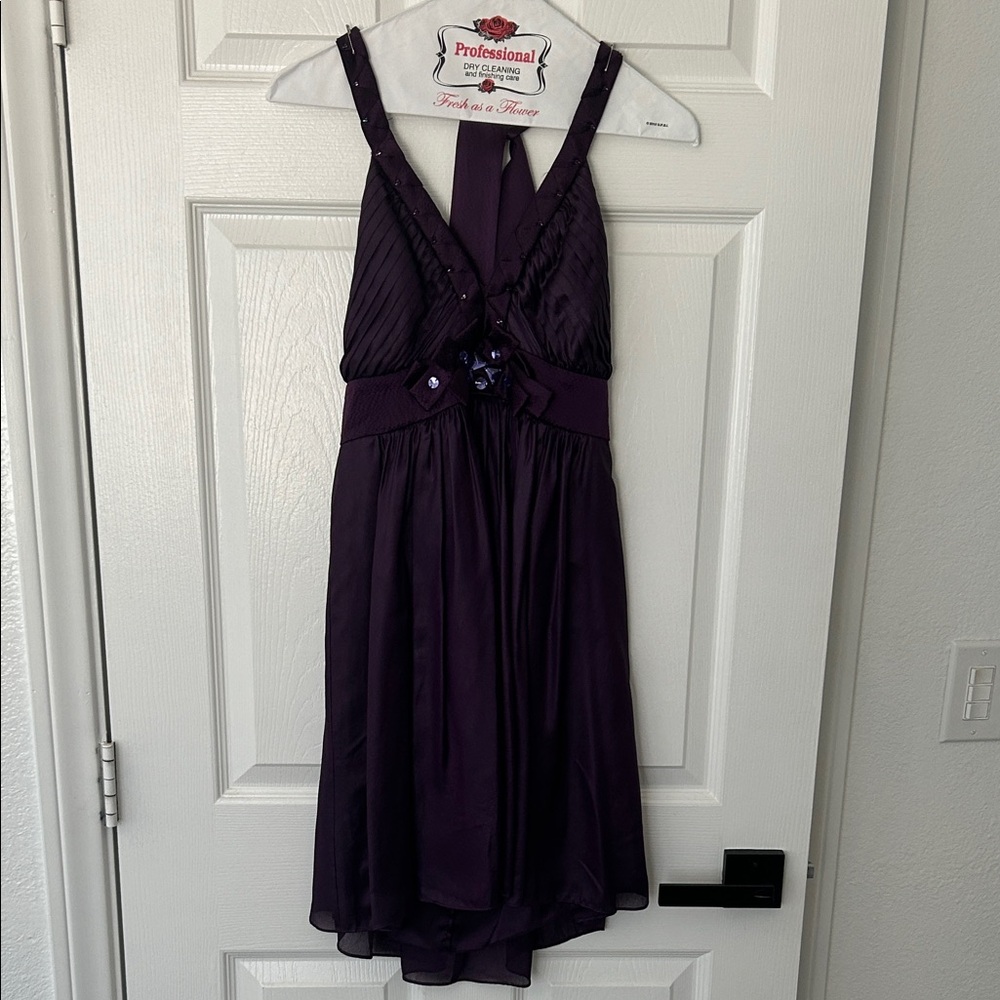 BCBGMaxAzria Purple Mini Dress